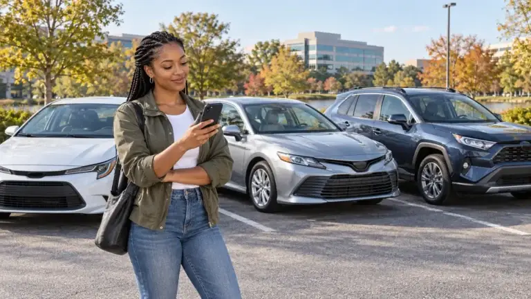 Maryland gig driver choosing a weekly rental vehicle for rideshare and delivery work