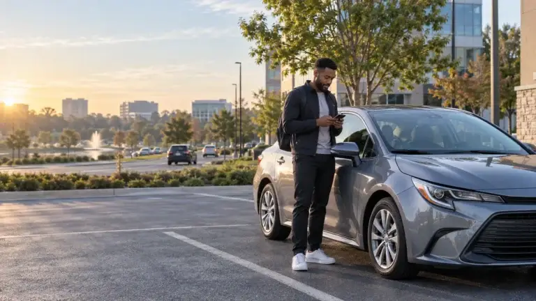 Weekly rideshare rental car for a gig driver in Maryland